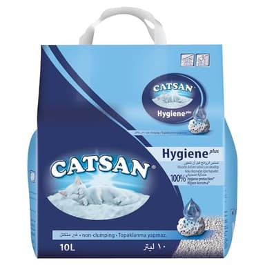 CATSAN Hygiene Plus - Litière Minérale pour Chat, Sac de 10L