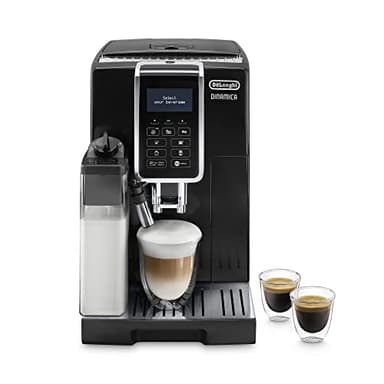 De'Longhi Dinamica Machine a Café Grain ECAM350.55.B Cappuccino et Expresso, 1.8L, Noir