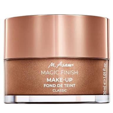 M. Asam MAGIC FINISH Fond de Teint Mousse Classic (30ml), une Base Maquillage 4-En-1 : Primer, Make Up, Poudre & Anti-Cernes, Fond de Teint Naturel & Léger pour Tout Type de Peau, Végétalien