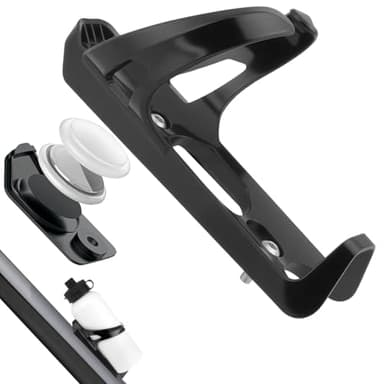 AOOSA Porte-bidon de Vélo pour AirTag, Support de Vélo Étanche avec Compartiment Caché pour Apple AirTag, Porte Gourde Vélo, Traceur GPS Antivol, Porte Bouteille Universelle pour VTT Vélo de Route