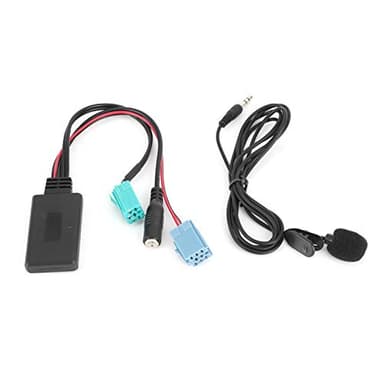 Ladieshow 6Pin Adaptateur Radio Bluetooth Voiture Adaptateur AUX-in stéréo avec Microphone Adapté pour Renault Clio Espace Megane Scenic（ 6Pin）
