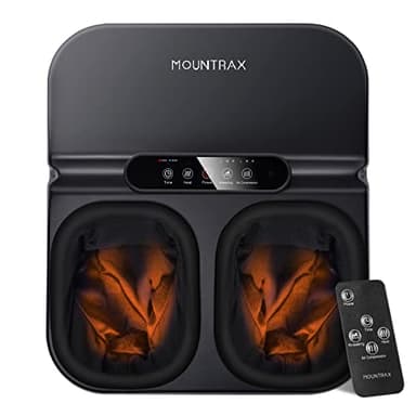 Mountrax Massage Pieds avec Chaleur, Massage Pieds Shiatsu avec Pétrissage Profond, Masseur Pieds pour la Fasciite Plantaire et le Soulagement de la Douleur, Jusqu'à la Taille 46