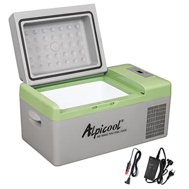 Alpicool Y20T 20L Glacière Electrique Voiture, Portable à Compression Réfrigérateur de Voiture, 12/24V congélateur et réfrigérateur, pour dortoir, Camping ou Pique-Nique en Plein Air, 20 à 20℃