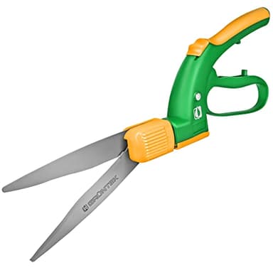GRÜNTEK Cisailles à Gazon Coupe Bordures Lame Orientable à 360°. Ciseaux pour Pelouse avec Lames en Téflon.