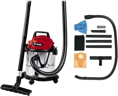 Einhell Aspirateur eaux et poussières TC-VC 1812 S (1250 W, Cuve 12L, Livré avec accessoires)