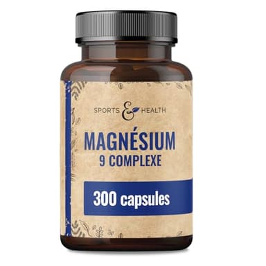 Magnesium Complex Hautement Dosé 400mg - [300x Gélules - 9 Composés de Magnésium] – Magnnésium Hautement Dosé Gélules – Magnnesium Complex Vitamine B – Oxyde de Magnesium Bisglycinate
