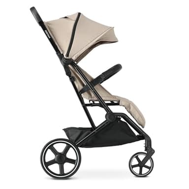 DERYAN XP XL, Poussette Canne Compacte, 0 à 4 ans (22 kg max.), Lightweight and Compact Baby Stroller, Position Allongée, Poussette Compacte, Inclinable d'une Main, Grand Panier de Rangement - Nougat