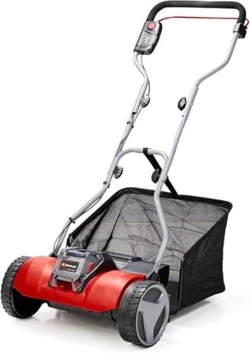 Einhell Tondeuse à gazon manuelle sans fil GE-HM 18/38 Li - Solo Power X-Change (18V, axe de coupe sur roulement à billes avec 5 lames) Livré sans Batterie ni Chargeur
