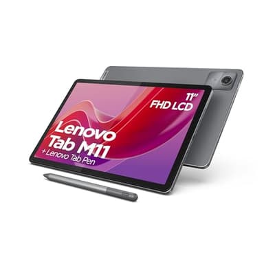 Lenovo Tab M11 - Tablette Tactile 11'' WUXGA (Processeur MediaTek Helio G88, 8Coeurs, 4 Go de RAM, eMMC 128 Go, Tab Pen, Android 13, WiFi + Bluetooth) - Luna Gris