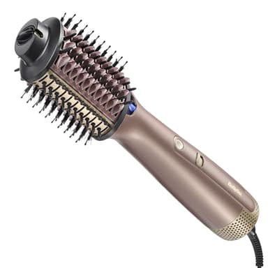 BaByliss Brosse soufflante Air Power Volume - Séchage et brushing, 2-in-1 - Sur cheveux secs ou mouillés, 3 réglages de température, Ionique & Céramique, Doré, AS95E