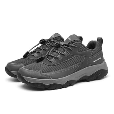 WEDXDEW Chaussures Orthopédiques Homme Extra Larges de Running Homme Extra Larges Baskets Légères Jogging Sport Respirantes Chaussure de Marche pour Intérieur Extérieur(Gray,45 EU)