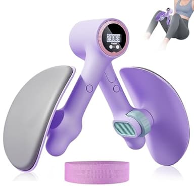 Hip Trainer Exerciseur, 1 Pièces Hip Trainer avec Bande de Résistance, Entraineur de Muscle Pelvien, Portable Appareil de Musculation , pour Muscles du Plancher Pelvien, Fessiers, Veaux, Cuisses, Bras