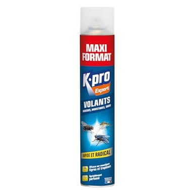 K.PRO 3189 Aerosol anti volants 500ml - Effet choc et puissant : détruit tous les insectes volants rapidement