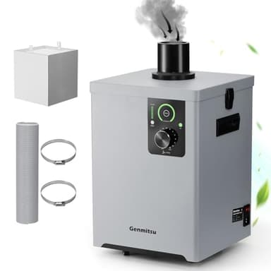 Genmitsu MD13 Purificateur de fumée, extracteur de fumée avec filtration à quatre couches, fonction UV d'écran d'interface LED, absorbeur de fumée pour CNC, outils de soudage et plus encore