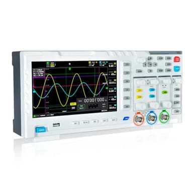 SURLABA Oscilloscope Numérique 2 Canaux, 7" Oscilloscope 100Mhz Bande Passante avec Générateur Signaux DDS, 1GSa/s, 240kbit, Mode Auto/Nomal/Single, Stockage et Exportation Données