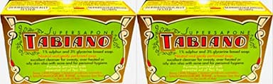 Savon au Soufre et Glycérine Pack de 2 Savons Supersapone Tabiano
