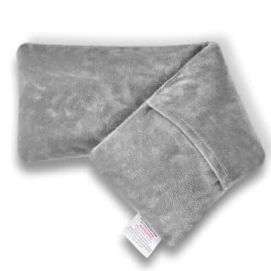 UNCN Coussin Chauffant du cou Cervicales Micro Onde - housse amovible, Bouillotte Micro-Onde, graine de lin,noyaux cerises
