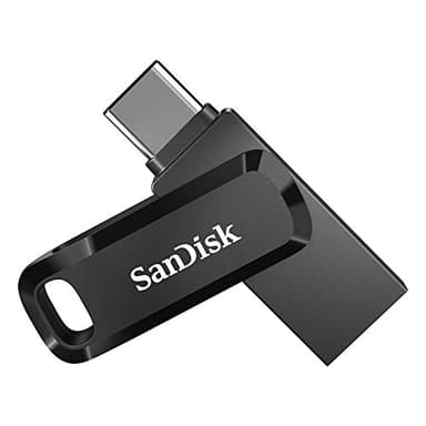 SanDisk Ultra Dual Drive Go, 256 Go Flash Drive, Clé USB C (pour Android Smartphone Stockage, Tablettes, Mac et PC, jusqu'à 400 Mo/s, Connecteurs USB Type-C et USB Type-A réversibles) Noir