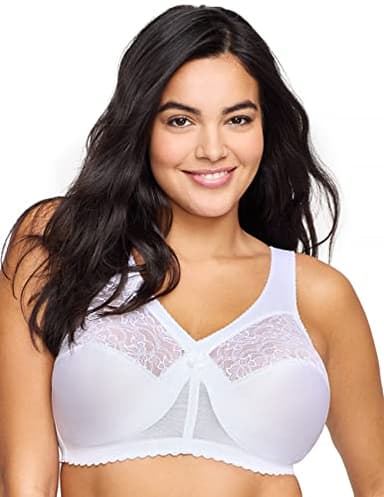Glamorise Femme 1000 Soutien-gorge De Maintien Sans Armature, Blanc, 105C EU