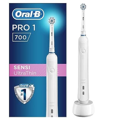 Braun Oral-B PRO 1 700 Brosse À Dents Électrique Rechargeable, 1 Brossette