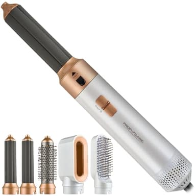 ProfiCare® Brosse soufflante à air chaud 4 en 1 pour boucler, volumer, lisser et sécher, sèche-cheveux à brosse ronde 1000 W, brosse à sèche-cheveux, 3 niveaux, organiseur de rangement inclus,
