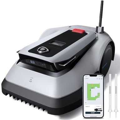 ECOVACS Goat G1-800 Robot Tondeuse sans Fil périphérique 800㎡, cartographie automatique, positionnement Ultra-LargeBande+Vision+GPS, gestion 16 zones, évitement intelligent des obstacles, pente de 45%
