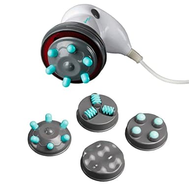 ARDES - Appareil de massage professionnel anti-cellulite avec chauffage infrarouge pour le fessier et les jambes avec 4 accessoires interchangeables et une pochette de voyage Modèle ARM240N