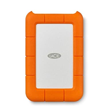 LaCie Rugged USB-C 2To, Disque Dur Externe Portable HDD, Résistant aux chutes, chocs, la poussière, la pluie, pour Mac & PC, avec USB-C sans câble USB-A, services Rescue valables 3 ans (STFR2000800)