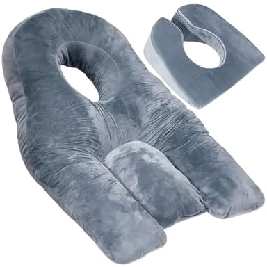 Packool Grand oreiller de sommeil face vers le bas pour post-chirurgie, conçu pour le soin des yeux, confortable, doux et ne s'effondre pas, comprend un coussin de soutien – Idéal pour la vitrectomie