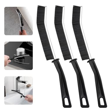 Lot de 3 Brosses de Nettoyage à Poils Durs – Brosse à Joints Carrelage, Idéal pour Salle de Bain, Cuisine, Toilettes, Évier, Douche et Sols