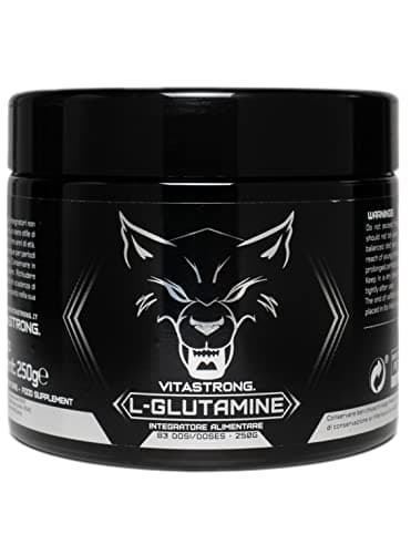 Glutamine 250g (83 Portions), 100% Qualité Kyowa, Stimulant l'Hormone de Croissance, Acides Aminés Essentiels L Glutamine Poudre Sans Additifs Superflus pour la Récupération Musculaire, Vitastrong