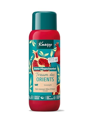 Kneipp Bain moussant aromatique rêve de l'Orient - Additif de bain à l'extrait de grenade de qualité supérieure - Végétalien - 400 ml