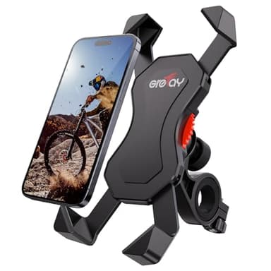 Grefay Support Téléphone Vélo Moto Porte Telephone Velo Universel Support Telephone Trotinette Electrique, Scooter, VTT avec 360° Rotation pour 3,5 à 6,5 Pouces GPS pour Smartphones Autres Appareils