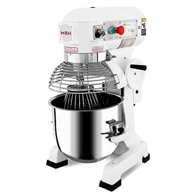 MBH - Mélangeur planétaire industriel de 30 litres pour hôtellerie - Mixeur professionnel pour pain, pizza, pâtisserie et boulangerie.