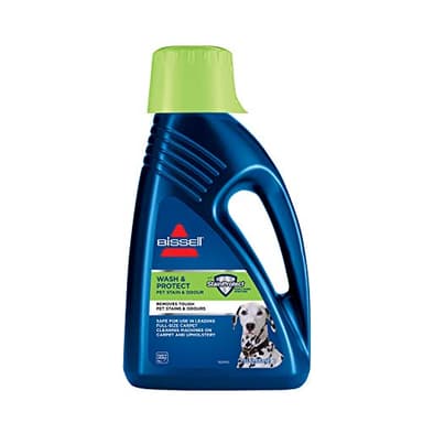 BISSELL Formule Wash & Protect Pet, Pour vos Étoffes d’Ameublement, Tapis et Moquette, Élimine Taches & Odeurs, 1,5 Litre Formule Nettoyante, Pour les Animaux de Compagnie, 1087N