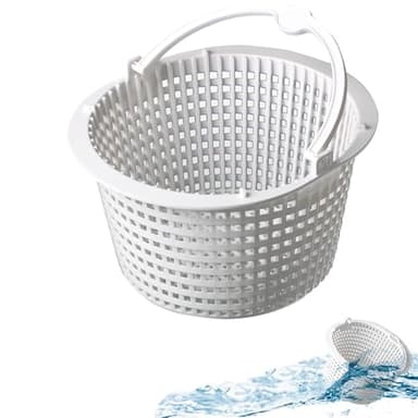 Panier Skimmer Piscine 19 Cm - Filtre Skimmer Piscine Panier En Plastique Durable, Facile à Installer, Accessoire Essentiel Pour Filtration Efficace Et Entretien Facile De Votre Piscine. (19CM)