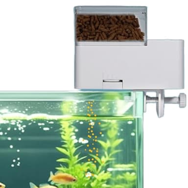 Distributeur automatique de nourriture pour aquarium - 150 ml, 4 modes de mesure du temps - Pour poissons et poissons rouges - Avec réservoir
