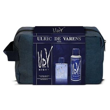 ULRIC DE VARENS - Trousse UDV Night - Eau de Toilette Homme 60 ml + Déodorant 200 ml - Fougère Fruitée Orientale - Made in France