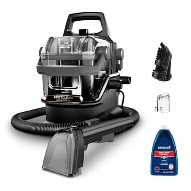 BISSELL SpotClean HydroSteam, Shampouineuse Canapé, Moteur Puissant de 1000W, Nettoyeur Vapeur avec Technologie HydroSteam, Nettoyeur pour Tapis, Moquettes, Meubles, Tissus, Voiture & Plus, 3689N
