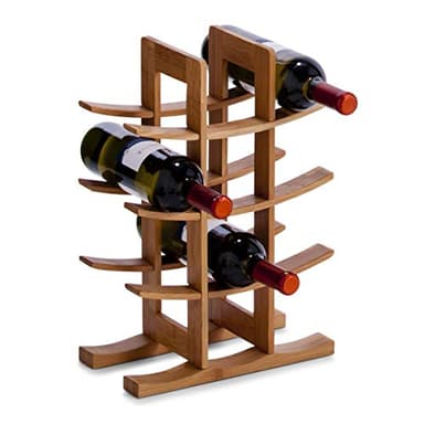 Zeller Present 13580 Casier à Vin en Bambou 29 x 16 x 42 cm