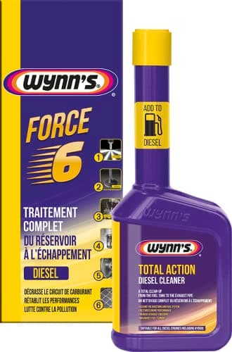 Wynn’s Force 6 Diesel - Traitement complet des Performances Moteur Diesel - Nettoyage Circuit d’Alimentation et Optimisation de la Consommation de Carburant - 325 ml