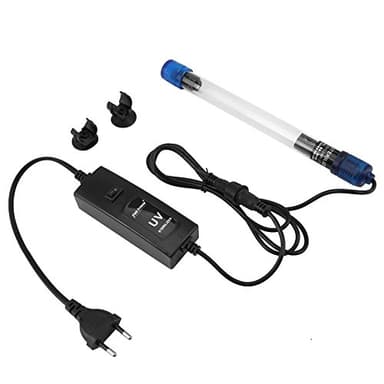 Stérilisateur UV Aquarium, 13W Lampe UV Submersible Lumière de Destruction d'algues Imperméable pour Purifier l'eau des Aquariums, Bassins,Bocal à Poissons Décoration Pour Réservoir Aquarium