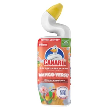 Canard® WC Gel Action Intense Edition Limitée Tropical Adventure - Gel Nettoyant et Désinfectant - Tue 99,9% des Bactéries - 1 Gel 750ML