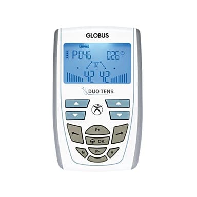 Globus | Duo Tens, électrostimulateur à 2 canaux, 20 programmes pour Le Traitement des symptômes douloureux Les Plus Courants