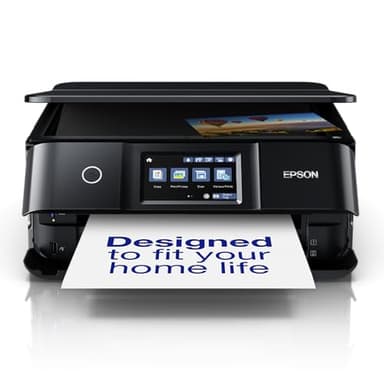 Epson Imprimante Expression Photo XP-8700, Multifonction 3-en-1 : recto verso / Scanner / Copieur, A4, Jet d'encre 6 couleurs, Wifi Direct, Ecran tactile, Cartouches séparées, Compact, Noir