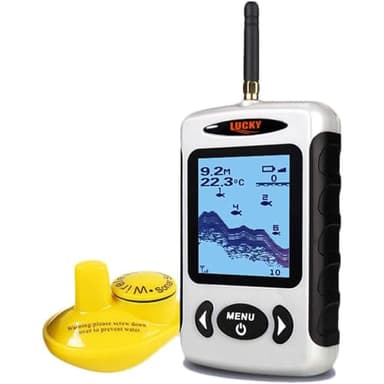 LUCKY sans Fil Détecteur de Poisson Sonar Capteur Portable Sonar Sondeur LCD Affichage détecteurs de Profondeur pour la pêche sur Glace pêche en Kayak pêche