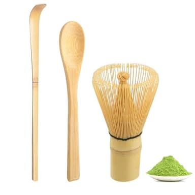 Ensemble de fouets à matcha, fouet en bambou pour matcha, ensemble de 3 fouets à neige en bambou pour matcha, pour la cérémonie du thé, la boisson