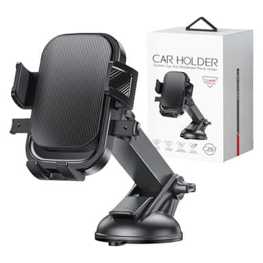 2025 MEILLEUR PROPRIÉTÉ DE TÉLÉPHONE - COUPE DE VOITURE DE MONTER LE MONTRE, Tableau de de bord du tableau de bord Rack Travel, porte-voitures Vacuum Magnetic Téléphone à 360 ° Réglable | Port