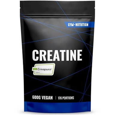 Creatine Creapure Monohydrate Poudre - 600 g - 176 Portions - Vegan - Produit en Allemagne - Creatine Monohydrate Creapure - Créatine