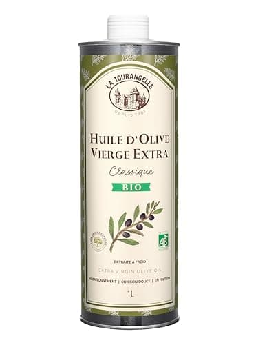 La Tourangelle - Huile d'olive vierge extra Bio - Extraite à froid - 100% origine Espagne - Riche en polyphénols - Huile de qualité supérieure - 1L